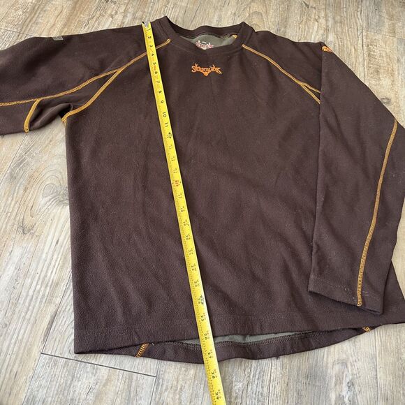 Scentlok Hunting Shirt Fleece Men's Large Brown Orange Y2K Vintage Streetwear - Picture 5 of 6
